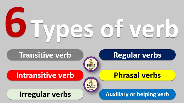 6 different types of verb in english grammar pdf