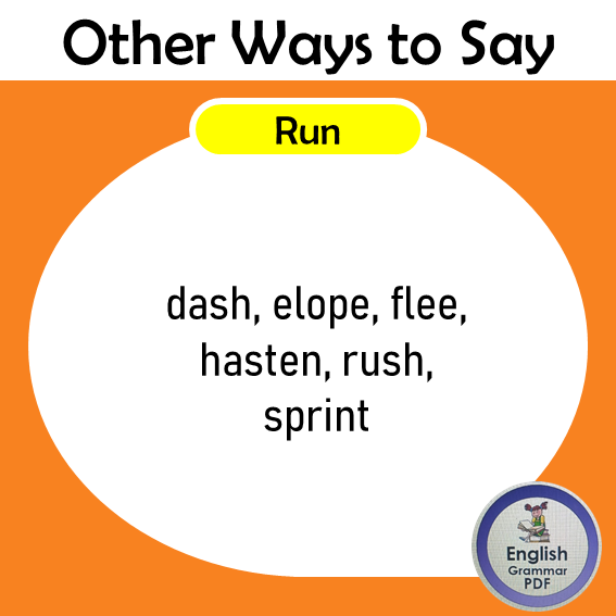 other ways to say run