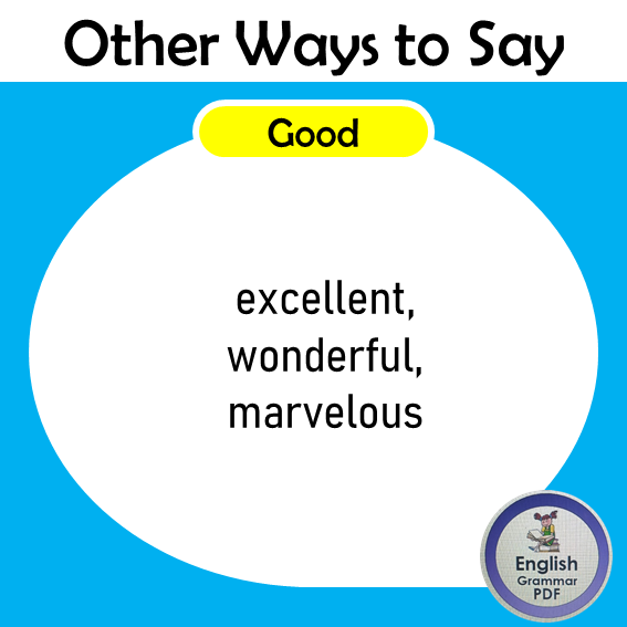 other ways to say good