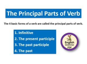 principal parts of verb