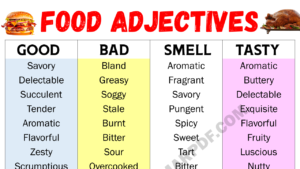 Food Adjectives Copy