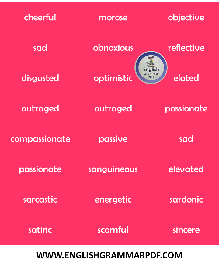 useful list of adjectives of altitude