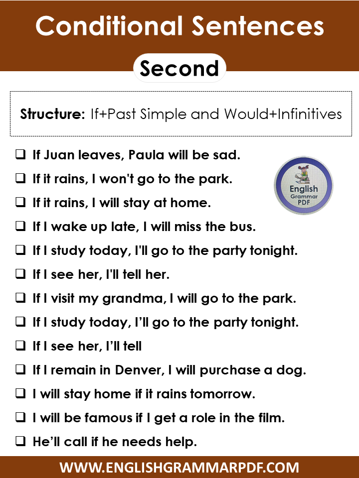 second conditional sentences examples