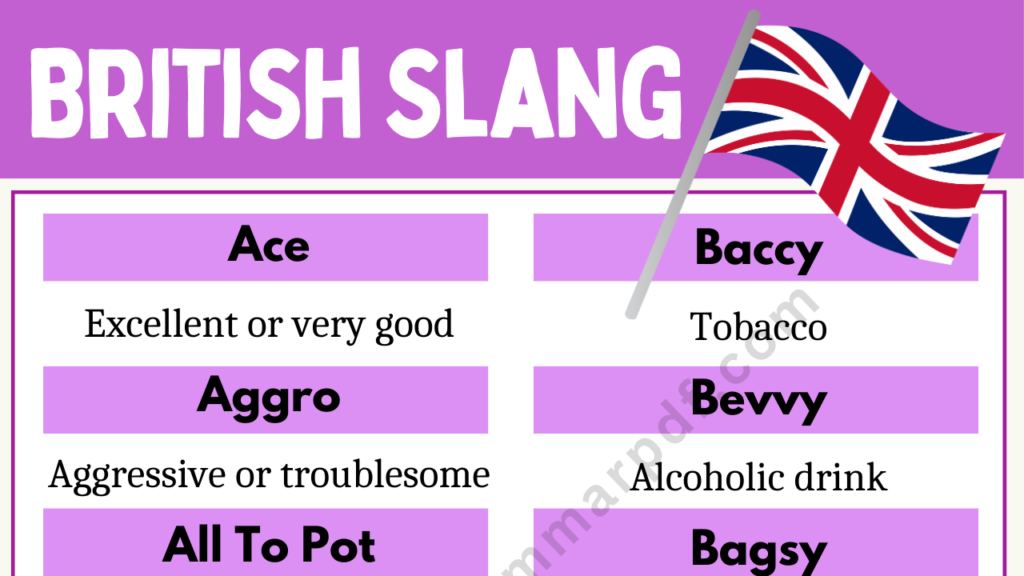 British Slang Words