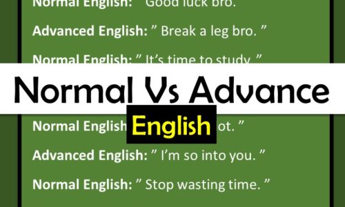 50+ Normal English vs Advanced English sentences PDF