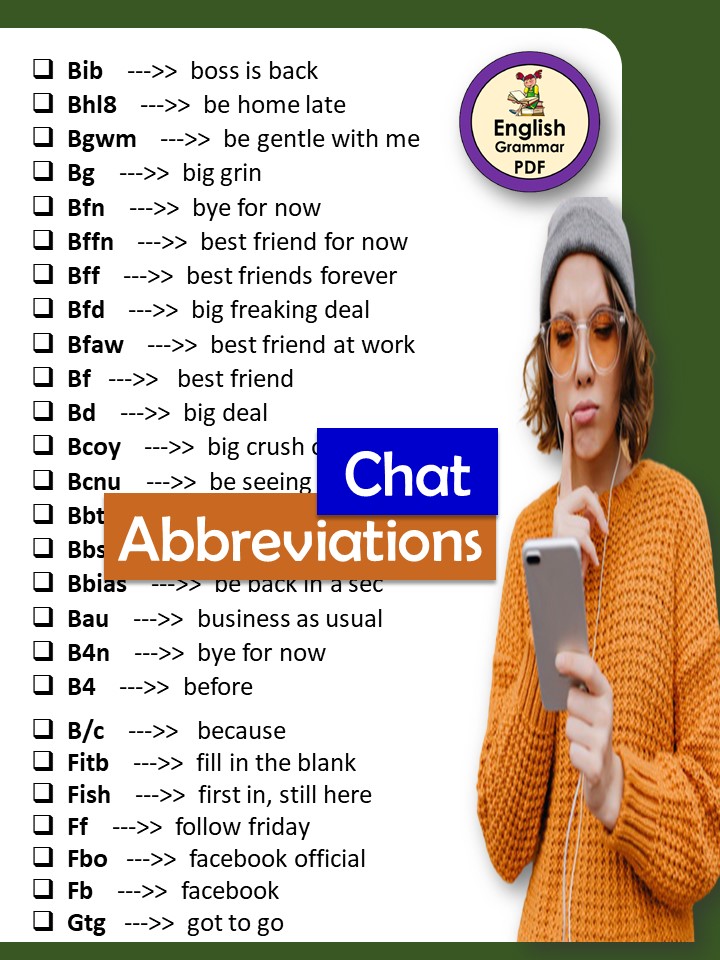 chat abbreviations