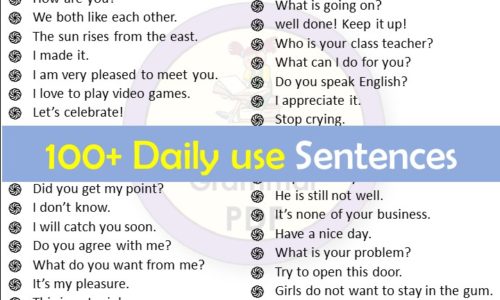 100+ English Conversation Daily Use Sentences [Download Pdf]