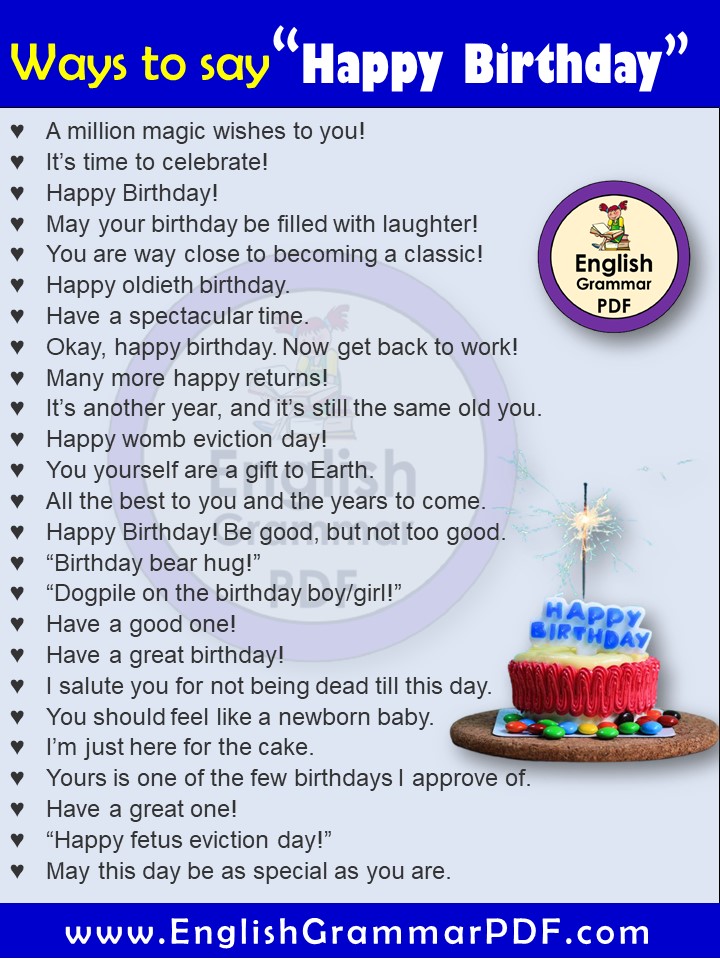 120+ Best ways to say Happy Birthday