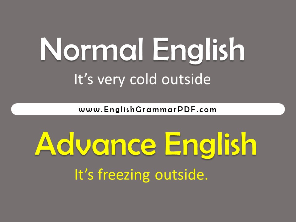 simple vs advance english