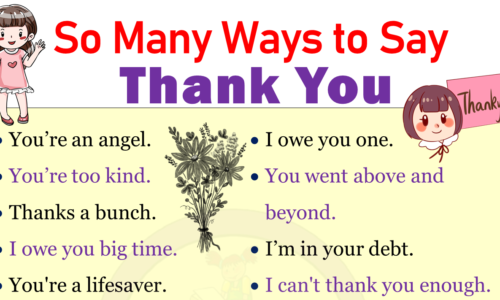 100+ Ways to say Thanks & Thank You So Much