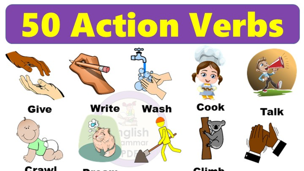 50 Common Action Verbs