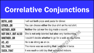 Correlative Conjunctions Copy