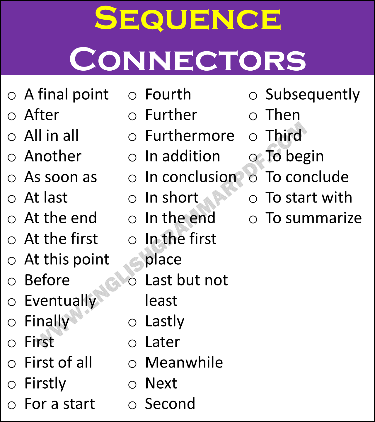 Sequence Connectors