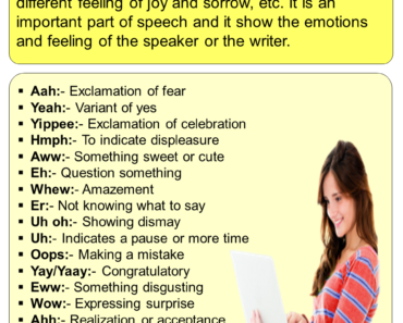 What Is An Interjection? Definition and Example Sentences in English