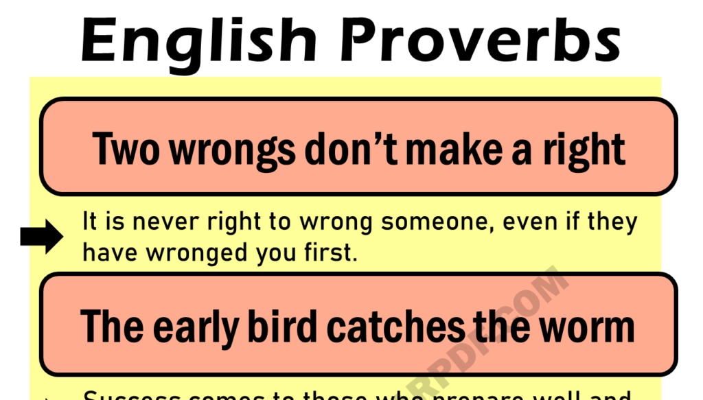 English Proverbs Copy