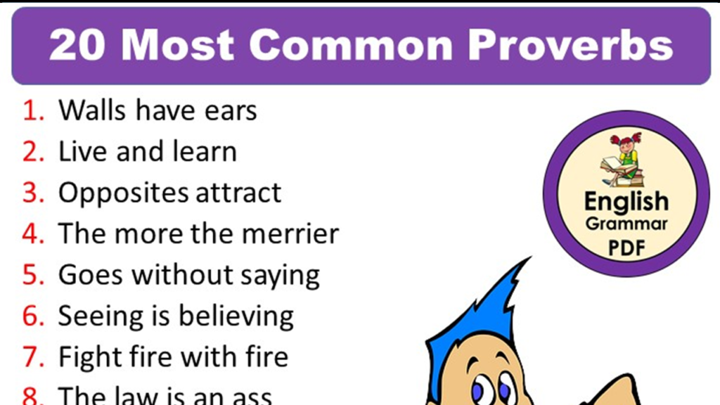 Most Common Proverbs Examples