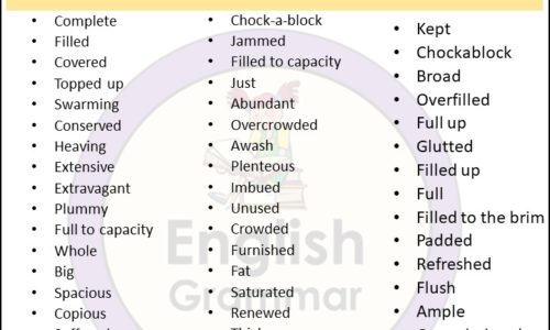 Opposite of Empty |Antonyms of Empty, Meaning and Example sentences in English PDF