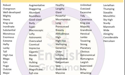 Opposite of Little |Antonyms of Little, Meaning and Example sentences in English PDF