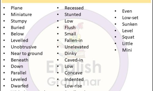 Opposite of Tall |Antonyms of Tall, Meaning and Example sentences in English PDF