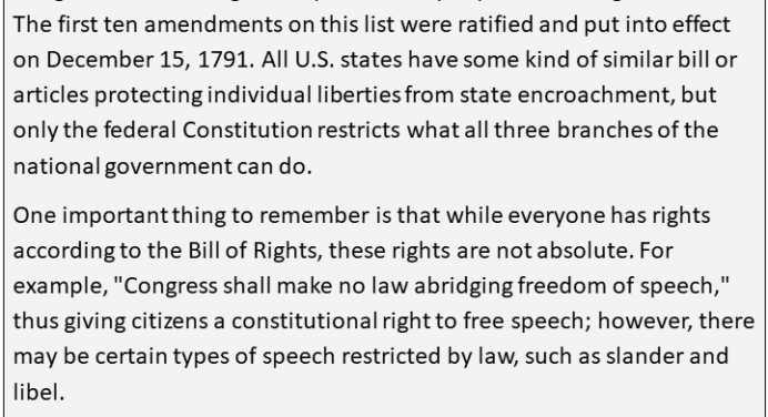 Реферат: The Bill Of Rights In Action Essay