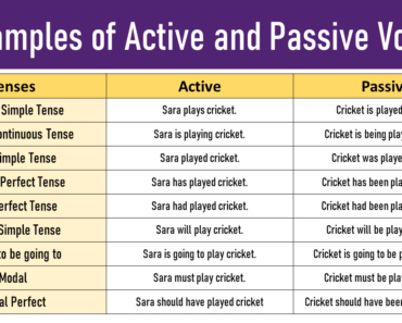 active and passive voice examples for all tenses Archives - English ...