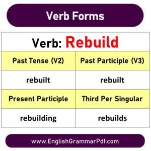 Rebuild past tense