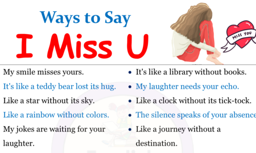 Ways to say I Miss You (Romantic, Cute & Funny)