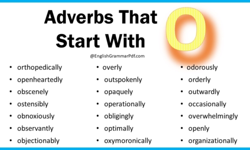 Adverbs That Start With O – Download PDF