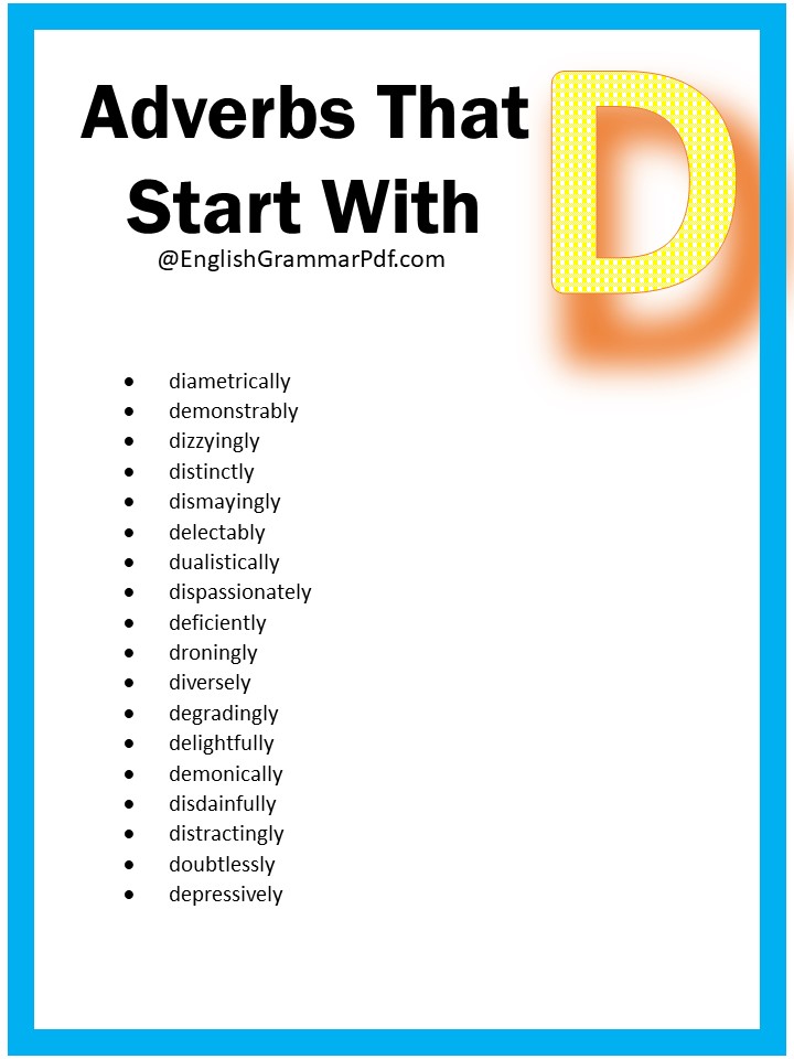 adverbs starting with d 2