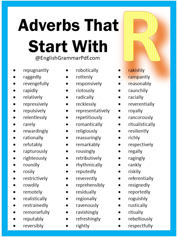 adverbs starting with r