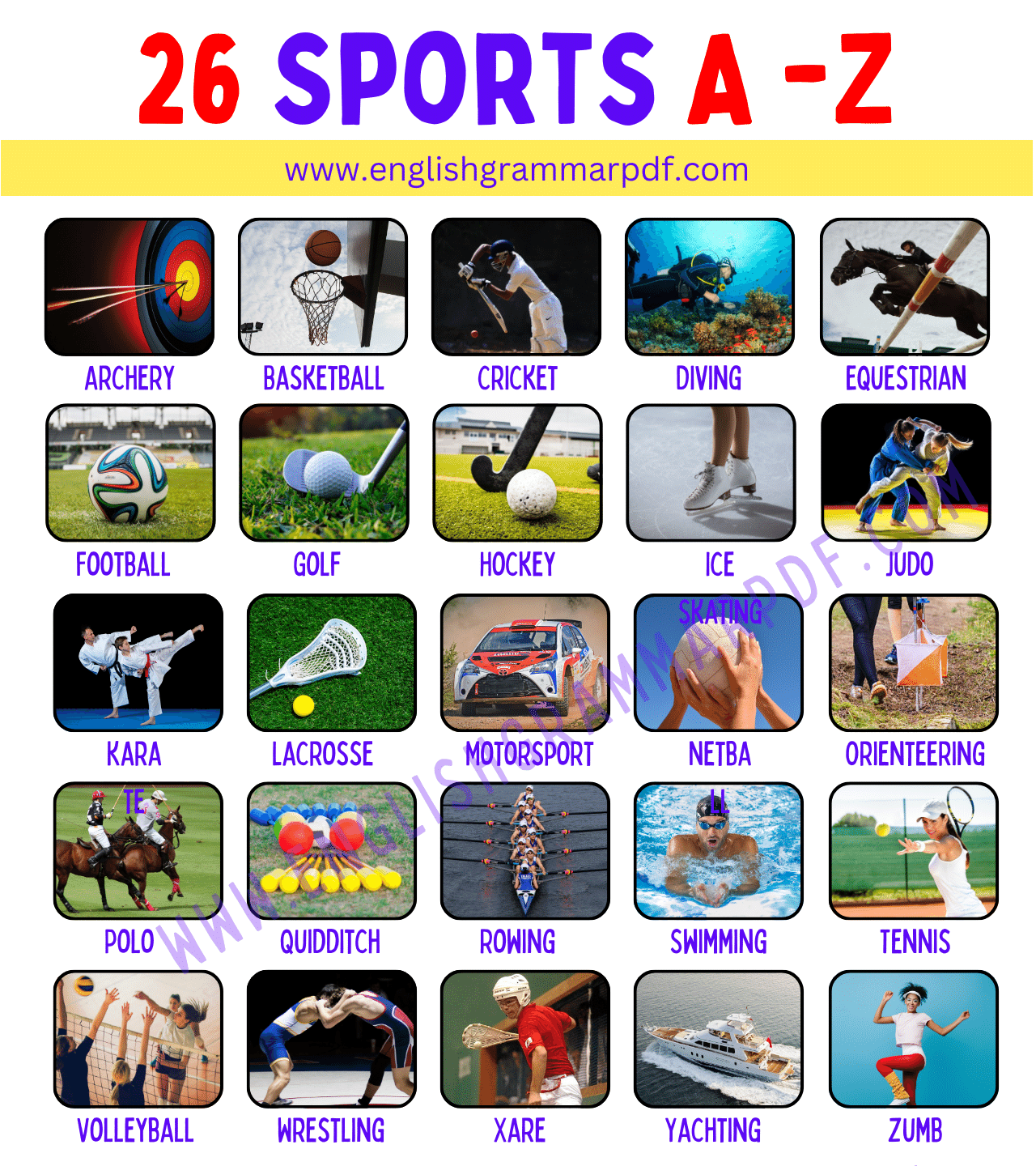 26 Sports A Z