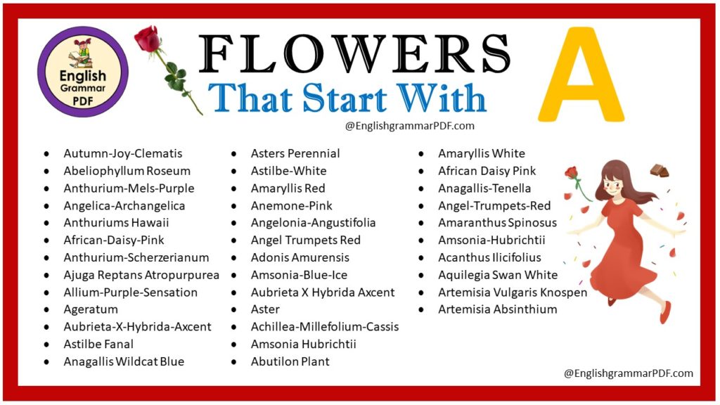 flowers that start with a