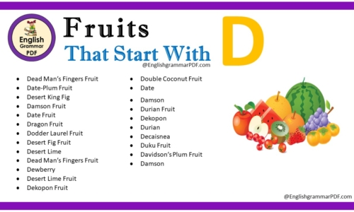 Fruit That Starts With D – Fruit Names List