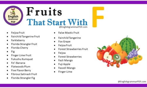 Fruit That Starts With F – Fruit Names List