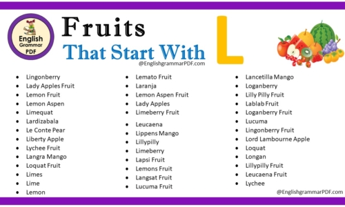 Fruit That Starts With L – Fruit Names List