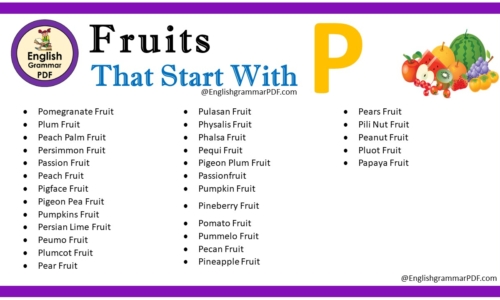 Fruit That Starts With P – Fruit Names List