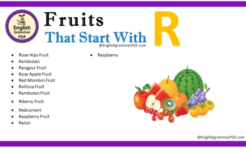 Fruit That Starts With R – Fruit Names List