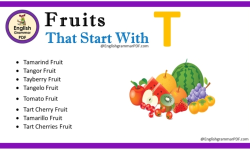 Fruit That Starts With T – Fruit Names List