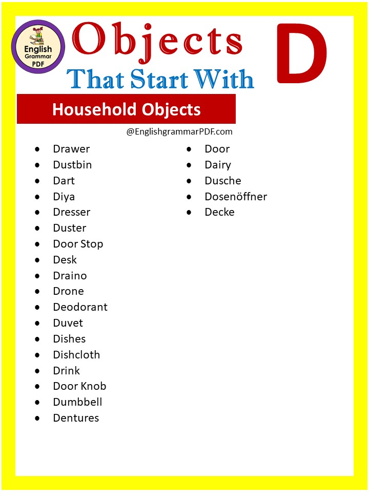 household that start with d