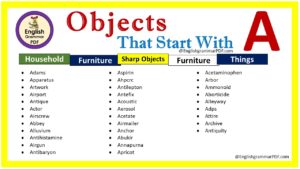 objects starting with a