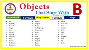 objects starting with b