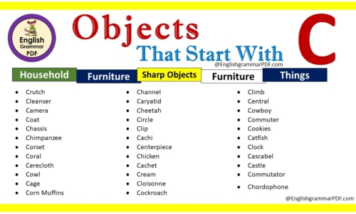 List Of Objects That Start With C – Download PDF