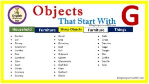 objects starting with g