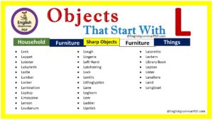 objects starting with l