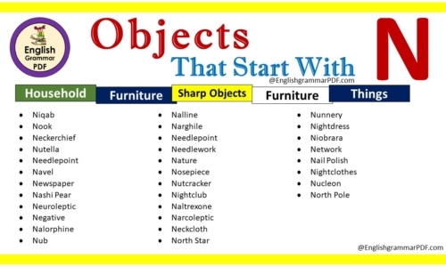 List Of Objects That Start With N – Download PDF