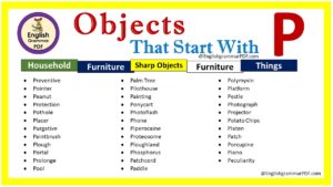 objects starting with p