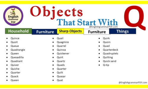 List Of Objects That Start With Q – Download PDF