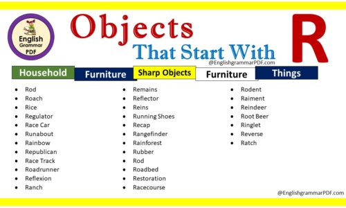 List Of Objects That Start With R – Download PDF