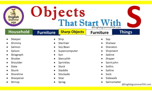 List Of Objects That Start With S – Download PDF