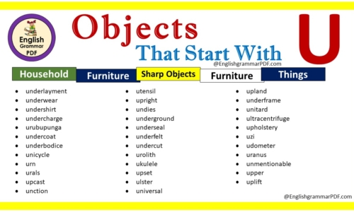 List Of Objects That Start With U – Download PDF